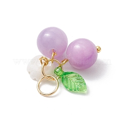 6 шт. 6-цветные подвески из натурального малайзийского нефрита PALLOY-JF03252