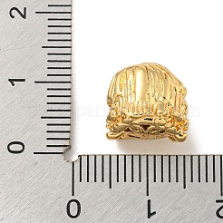 Perle di zirconi cubici trasparenti in micro pavè di ottone&nbsp;KK-G493-08G
