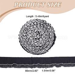 6 ярд двухслойной полиэфирной плиссированной ленты&nbsp;OCOR-FG0002-03A