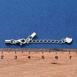 925 Panzerkettenverlängerung aus Sterlingsilber&nbsp;STER-G039-03C-S