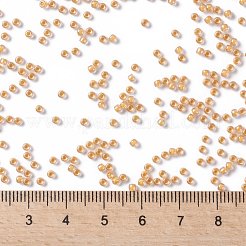 TOHOラウンドシードビーズ  日本製シードビーズ  （984)つの内側のカラークリスタル/パパイヤの裏地  11/0  2.2mm  穴：0.8mm  約1110PCS /ボトル  10 G /ボトル&nbsp;SEED-JPTR11-0984
