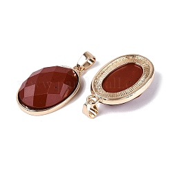 Pendentifs de jaspe rouge naturel&nbsp;G-Q606-92G-07