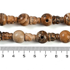 Натуральная картина яшма 3-отверстие гуру бусины нити G-H064-E06-01