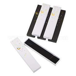 6 boîte d'emballage pour bijoux et colliers en carton imprimé lune dorée bicolore ([1] pièce)&nbsp;CON-TA0001-46