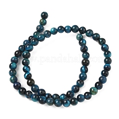 Нити из натурального тигрового глаза класса B&nbsp;G-F591-18-6mm-02