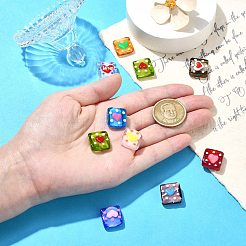 9шт 9 цвета бусины лэмпворк ручной работы&nbsp;LAMP-CJ0002-05