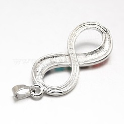 Mischform Chakra Schmuck Messing Natur & Synthetik Mischstein Anhänger&nbsp;KK-J298-M3-NR