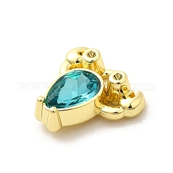 Подвески из сплава и страза&nbsp;X-PALLOY-D330-02G-02B