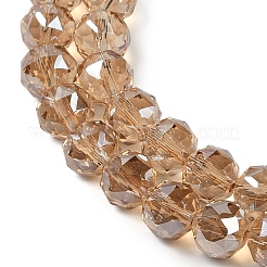 Прозрачные стеклянные бусины гальваническим пряди&nbsp;EGLA-N002-34C-C24