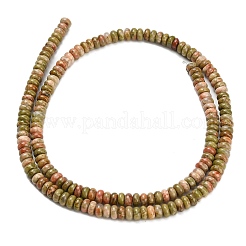 Природные Unakite бисер нитей G-L635-A15-4x2mm