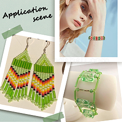 100 г непрозрачных цветных стеклянных круглых бусин&nbsp;SEED-SC0001-39B