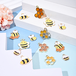 28шт 7 стиля подвески из сплава с эмалью&nbsp;ENAM-YW0004-67