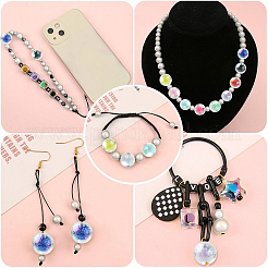 50 шт. Прозрачные акриловые бусины&nbsp;OACR-CJ0001-37