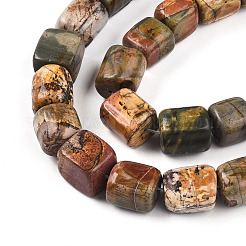 Натуральная полихромная яшма/камень Пикассо/нити бус из яшмы Пикассо&nbsp;LS-G-T140-60A