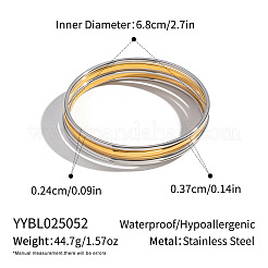 5 шт. браслетов в винтажном стиле из нержавеющей стали 304 для женщин&nbsp;TU6606-4