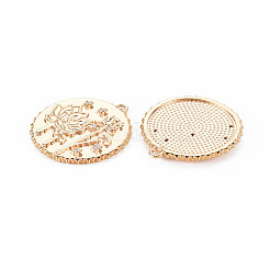 Латунные микропаве прозрачные подвески с фианитом KK-S364-191