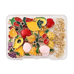 40шт 10 стиля подвески из сплава с эмалью&nbsp;ENAM-FP0002-06