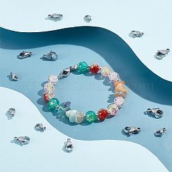 50 шт. 5 стильные застежки-лобстеры из нержавеющей стали STAS-UN0029-87