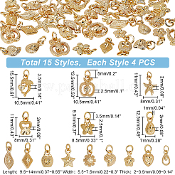 60 шт. 15 стильных подвески из гальванического сплава FIND-PH0006-30