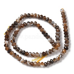 Натуральные полосатые агатовые бусы&nbsp;G-D344-A34-04