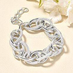 Gliederarmbänder aus Legierung im Punk- und Hip-Hop-Stil mit Roloketten für Frauen und Männer&nbsp;LS-BJEW-K270-01P