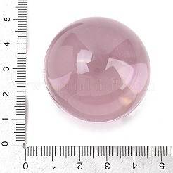 ガラスの水晶玉  風水占い装飾品  ラウンド  パールピンク  38~39mm&nbsp;DJEW-G050-01A-05