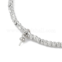 Изготовление латунных регулируемых браслетов из бисера KK-U020-19P