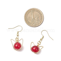 Серьги-подвески из нержавеющей стали 304 с потрескавшимся покрытием и распылением&nbsp;EJEW-JE06423