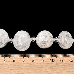 Натуральный хрустят кварц бисер пряди G-H312-B01