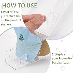 Прозрачная акриловая стойка для хранения шляп DIY-WH0430-694