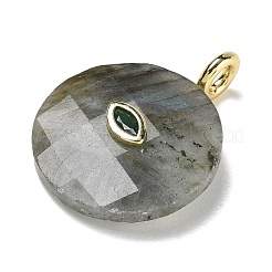 Pendenti sfaccettati in labradorite naturale&nbsp;G-A287-02G-13