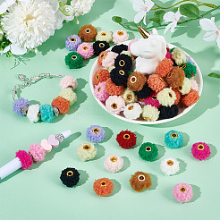 100 шт. тканевые европейские бусины&nbsp;FIND-GA0006-73