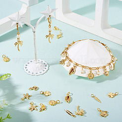 20шт 10 стиля латунные подвески&nbsp;KK-CW0001-07