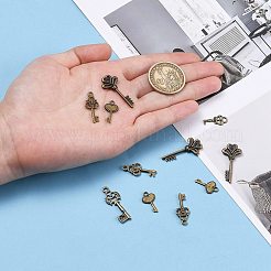 Тибетский стиль ключевые сплава подвески TIBEP-X0001-02-AB