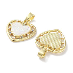 Латунные микропаве прозрачные подвески с фианитом KK-L213-012G