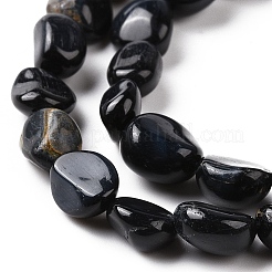 Натуральный голубой тигровый глаз бисер нитей G-A208-11