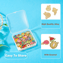 112 шт. 28 стиля фруктовых сплавов эмалевых подвесок&nbsp;FIND-TA0008-83