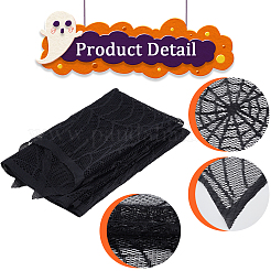 Halloween-Thema-Tischsets aus Polyester mit Spitzenstickerei&nbsp;AJEW-WH0166-64