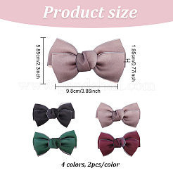 8шт 4 цвета бантом из органзы ручной работы&nbsp;DIY-FG0004-32