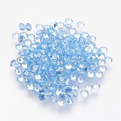 Cabochon di zirconio cubano acquamarina, forma diamante, cielo azzurro, 6x4mm