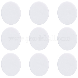 Tablero de acrílico benecreat, plano y redondo, blanco, 88.5x3mm