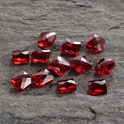Austrian Crystal Beads, 5054, Crystal Passions, Faceted Mini Rhombus, 208_Siam, 8x8mm, Hole: 1mm