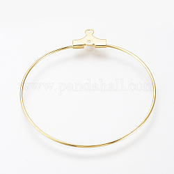 Brass Pendants, Hoop Earring Findings, Nickel Free, Real 18K Gold Plated, Ring, 18 Gauge, 39x36x1mm, Hole: 1mm