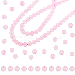 Superfindings 2 brins grade a brins de perles de calcédoine naturelle, teints et chauffée, ronde, 8mm, Trou: 1.2mm, Environ 48 pcs/chapelet, 14.76'' (37.5 cm)