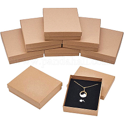 Коробка nbeads, 8 шт. 11 x 13 см / 4.3 x 5.1 дюйма прямоугольник из бурливуда картонная бусина бумажная подарочная коробка для ювелирных изделий браслет ожерелье ремесла день рождения рождество фестиваль подарок хранение