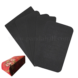 Pandahall Elite 5 pièces 5 styles façonneurs de fond de sac en plastique, rectangle, accessoires de sac, noir, 24~30x12~18x0.2 cm, 1pc / style