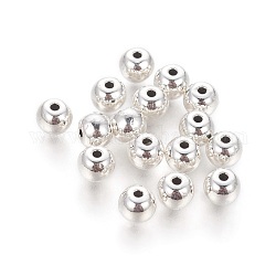 Tibetischen Stil Legierung runden Perlen, cadmiumfrei und bleifrei, Antik Silber Farbe, 6 mm, Bohrung: 1.5 mm, ca. 1690 Stk. / 1000 g