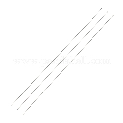 Steel Beading Needles with Hook for Bead Spinner, Curved Needles for Beading Jewelry, Stainless Steel Color, 17.8x0.03cm