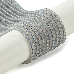 Chapelets de perles en labradorite naturelle , ronde, 2mm, Trou: 0.5mm, Environ 208 pcs/chapelet, 15.39'' (39.1 cm)