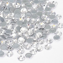 Vidrio de hotfix Diamante de imitación, aa grado, la espalda plana y facetas, semicírculo, cristal, ss30, 6.3~6.5mm, aproximamente 288 unidades / bolsa